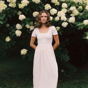 Christy Dawn Scarlet Maxi Dress, Deep Red, EUC, M.